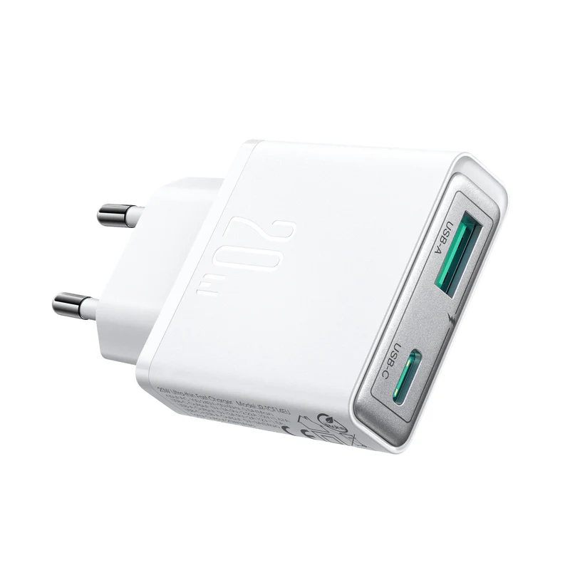 Chargeur Secteur 20W USB-C + USB-A JR-TCF14 JOYROOM – Image 3